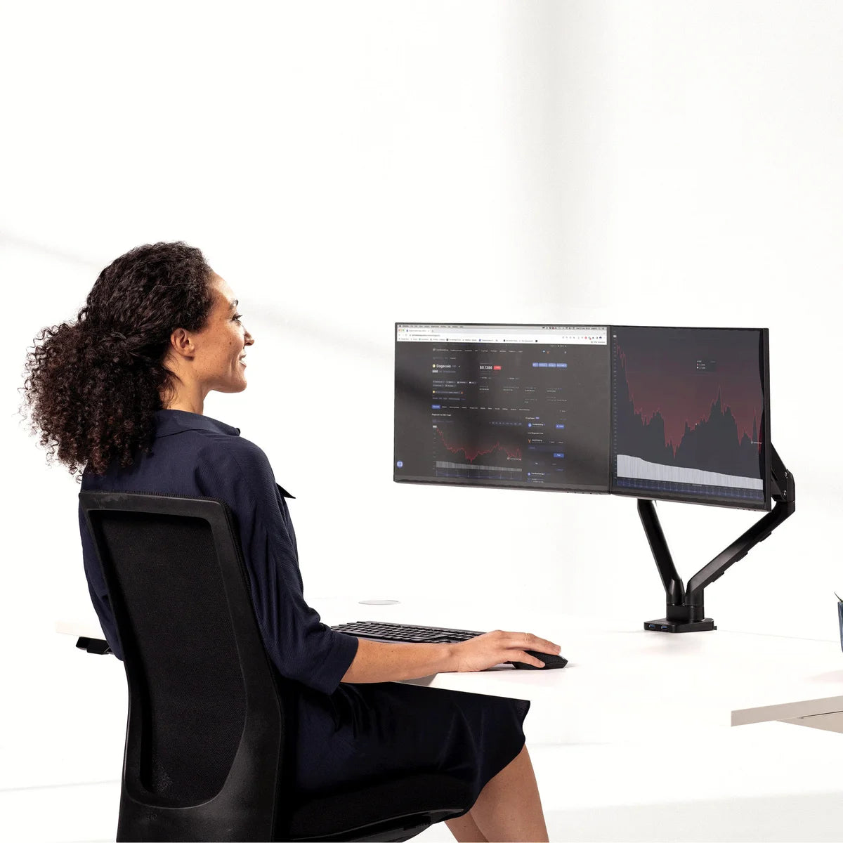 Fellowes Platinum Series Fully Adjustable Monitor Arm