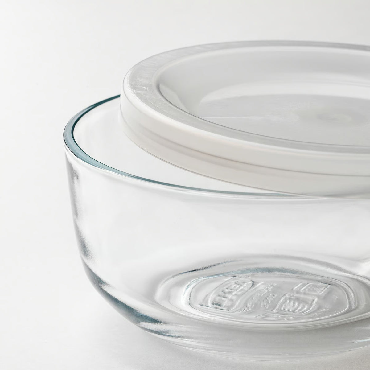 IKEA BESTÄMMA Food container with lid, set of 3, glass