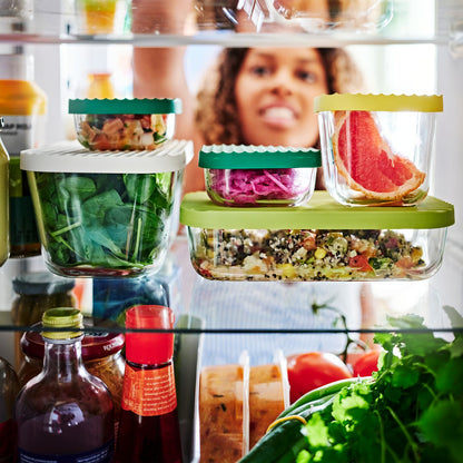 (5-Piece) IKEA Glass Food Storage Container Set with Lids