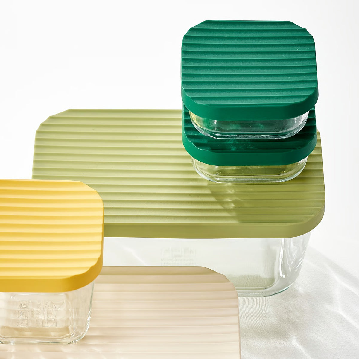 (5-Piece) IKEA Glass Food Storage Container Set with Lids