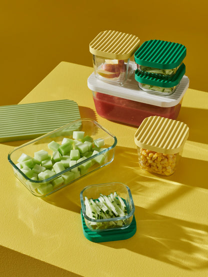 (5-Piece) IKEA Glass Food Storage Container Set with Lids