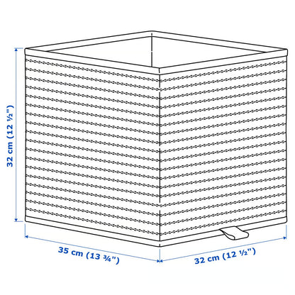 IKEA GNABBAS Basket, 32x35x32 cm (12 ½x13 ¾x12 ½ ")