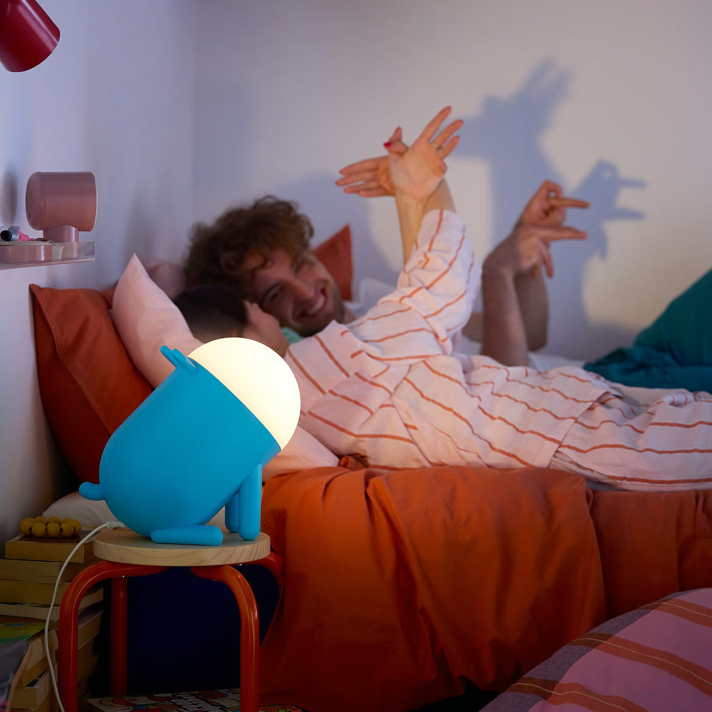 IKEA GREJSIMOJS LED table lamp, dimmable/dog blue