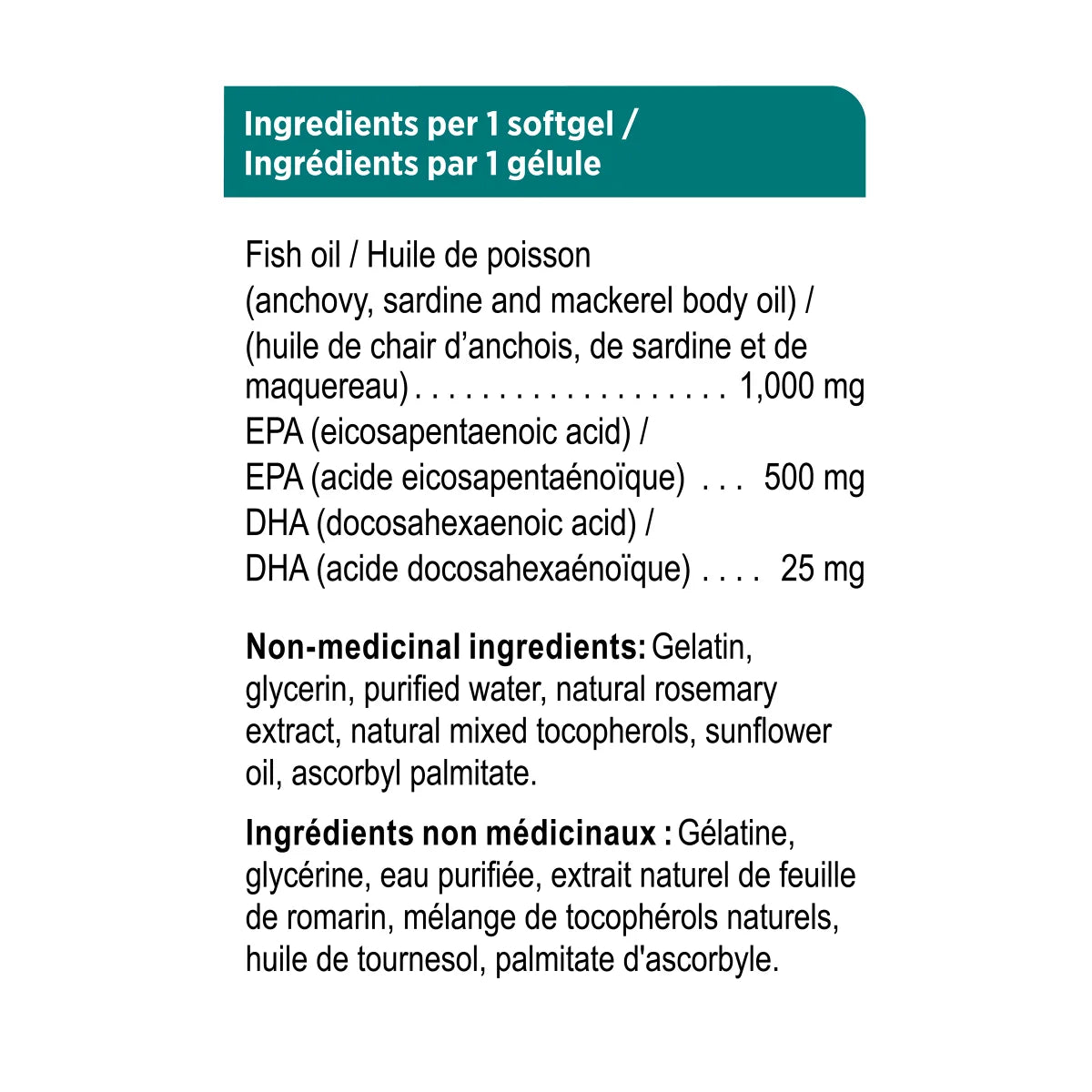 Genuine Health Omega 3+ Joy Fish Oil Supplement, 2000 mg EPA, 100 mg DHA - 240 Softgels