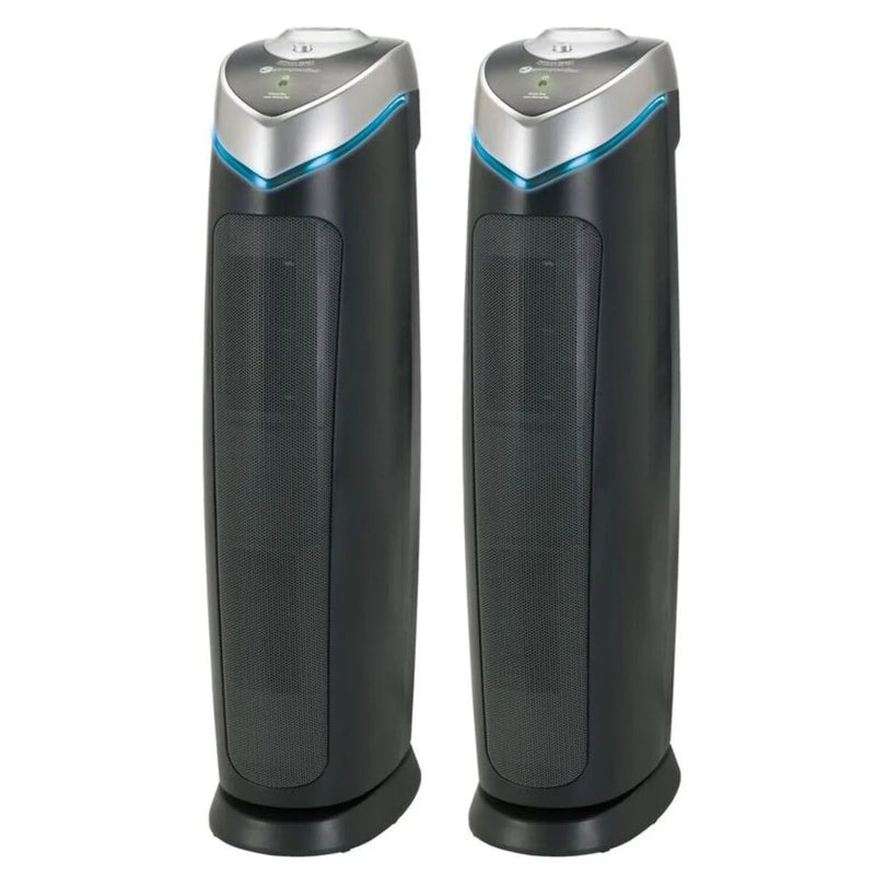 Purificateur d'air tour UV-C GermGuardian 28 pouces 4 en 1, lot de 2