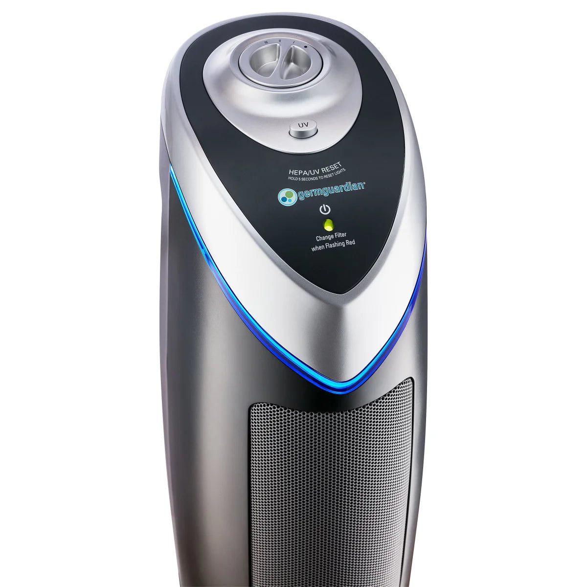 GermGuardian 55.8 cm (22 in.) 4-in-1 UV-C Tower Air Purifier 2-pack with BONUS Filters