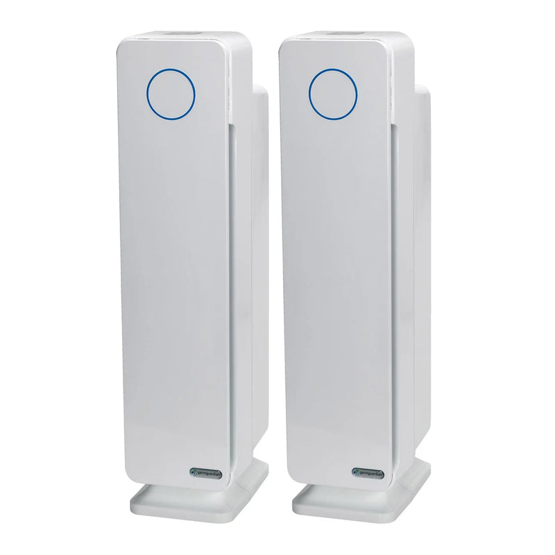 GermGuardian Elite 4-in-1 UV-C Tower Plus Air Purifier, 2-pack