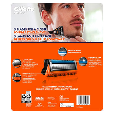 Gillette Fusion5 Razor Cartridge Refills, 18-count (2 Packs)