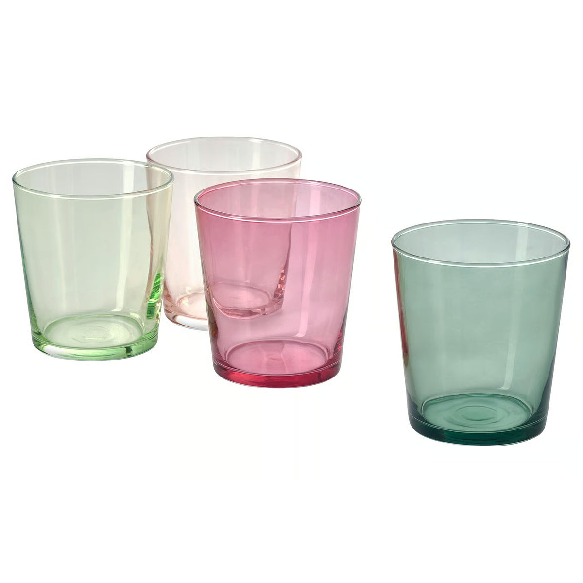 IKEA PAPPERSBJÖRK Glass, mixed colors, 30 cl (10 oz)