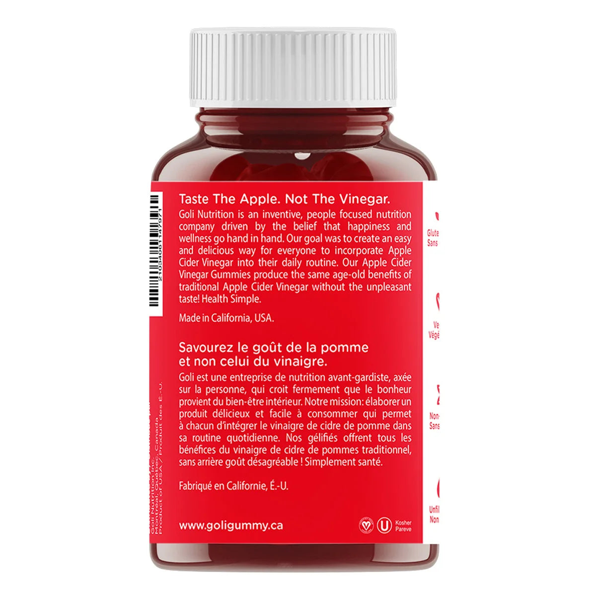 Goli Apple Cider Vinegar Gummies, 120 Gummies