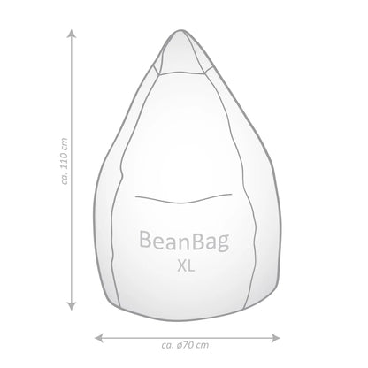 Gouchee Home Malibu Bean Bag Chair, Orange