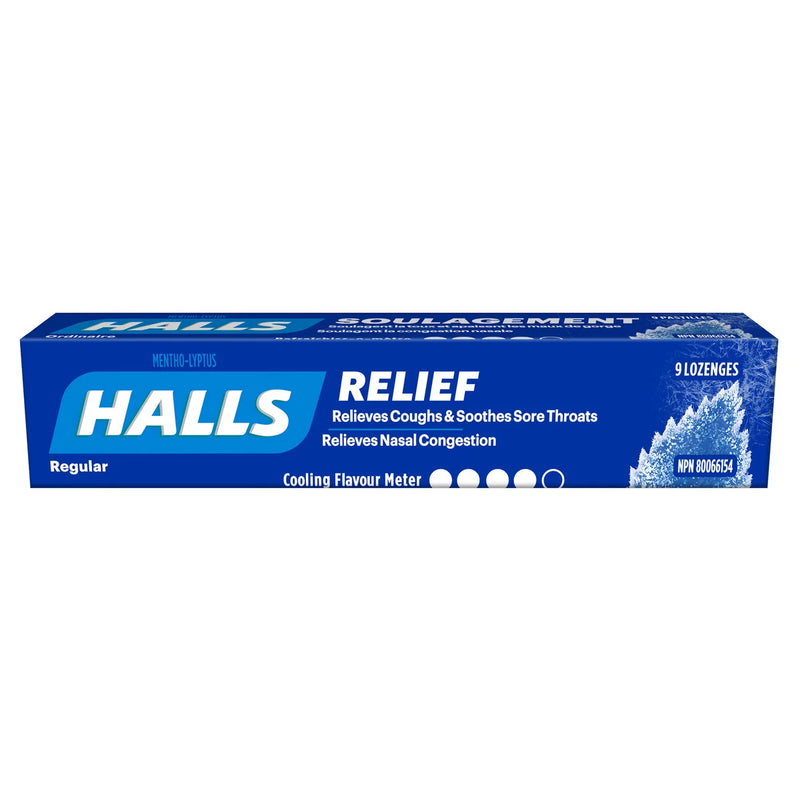 HALLS Mentho-Lyptus Regular Cough Drops, 20-count