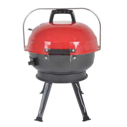 HDG 14-inch Portable Charcoal BBQ Grill – Red