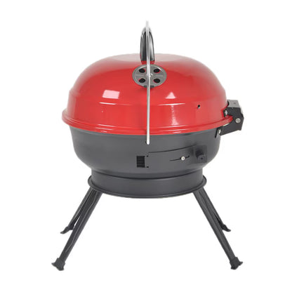 HDG 14-inch Portable Charcoal BBQ Grill – Red