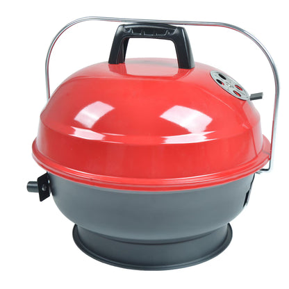 HDG 14-inch Portable Charcoal BBQ Grill – Red