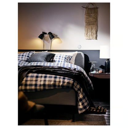 IKEA HEKTAR Wall/clamp spotlight, dark gray
