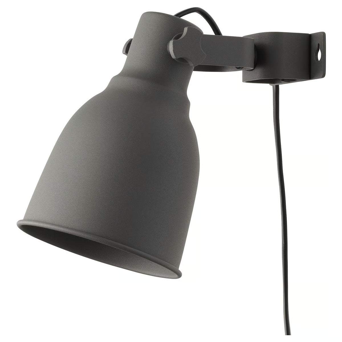IKEA HEKTAR Wall/clamp spotlight, dark gray
