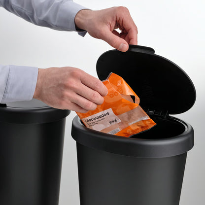 IKEA HOLASS Bin with lid, 8 l (2 gallon) - Black