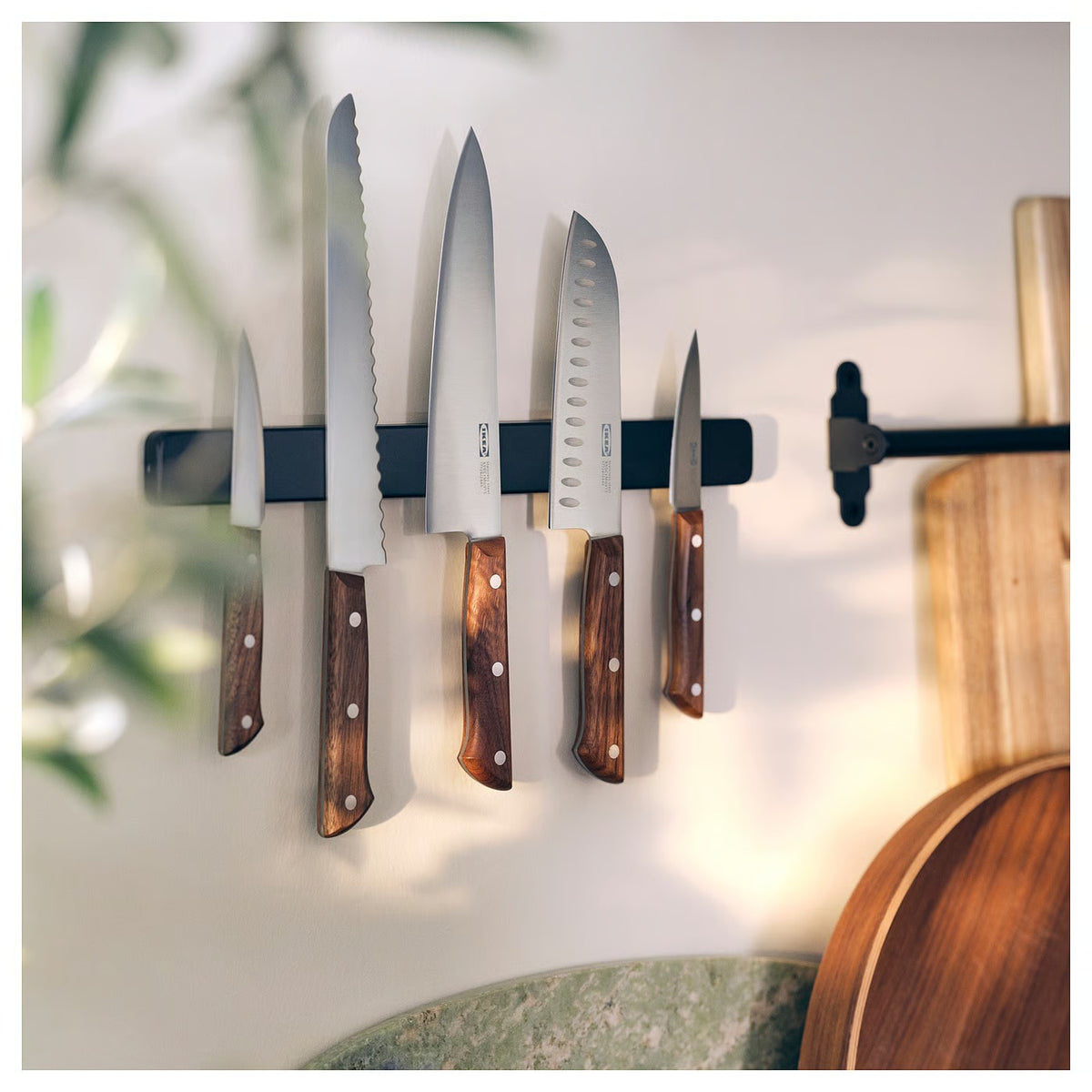 IKEA HULTARP Magnetic knife rack, black, 38 cm (15 ")