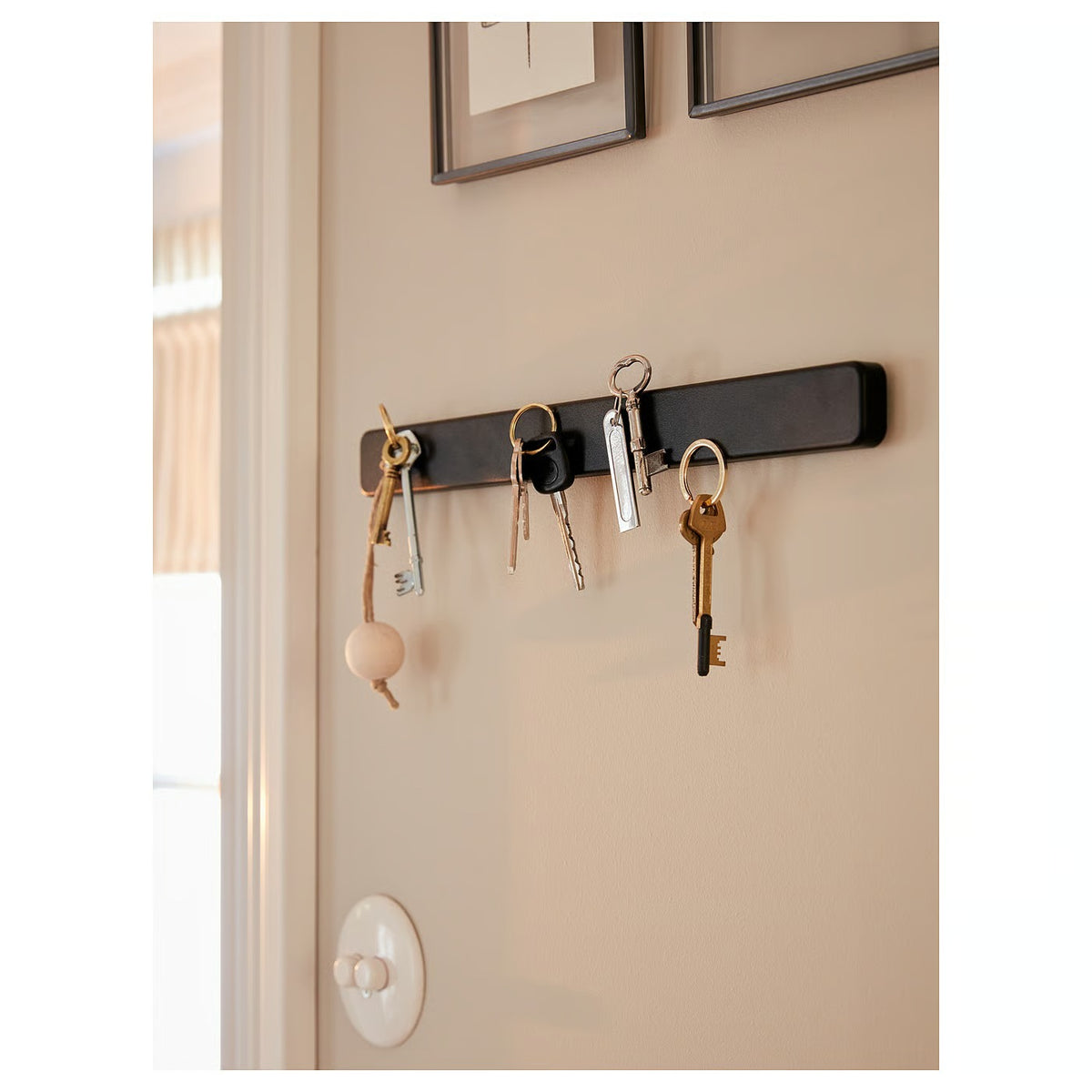IKEA HULTARP Magnetic knife rack, black, 38 cm (15 ")