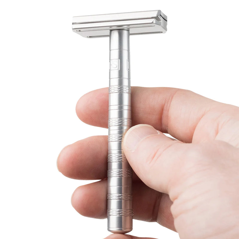 Henson AL13 Aluminium Safety Razor with Stand