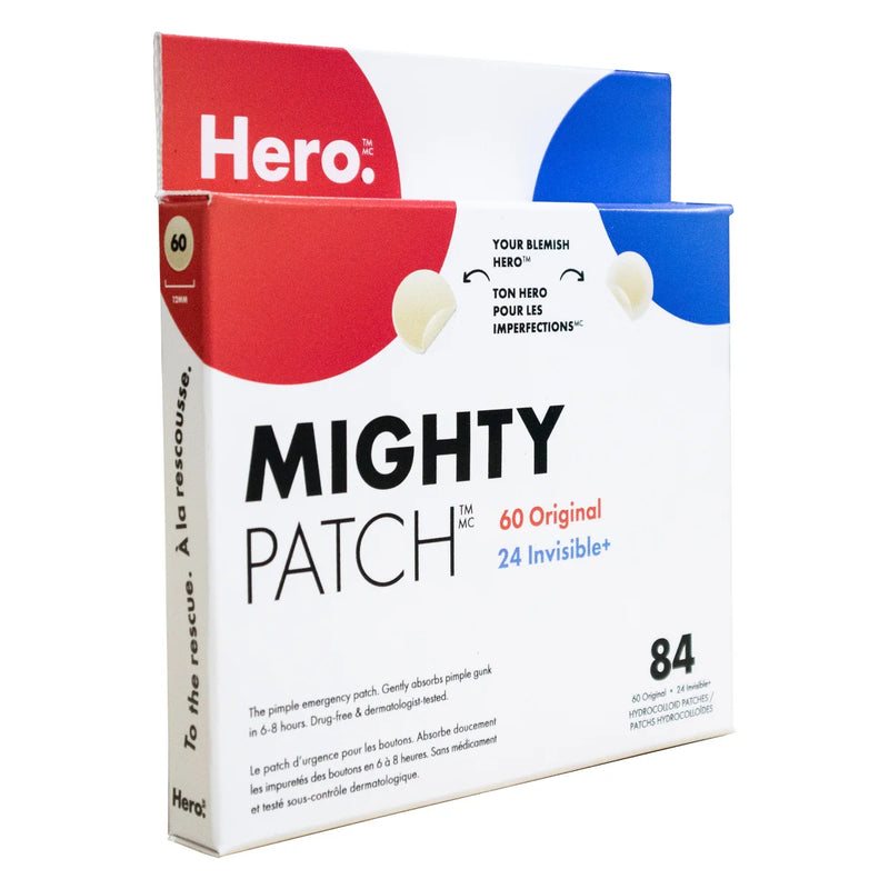 Hero Mighty Patch Original et Invisible+, paquet de 84