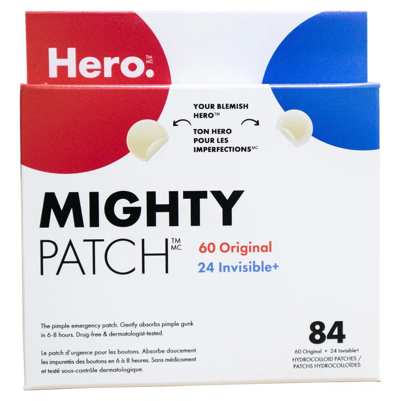 Hero Mighty Patch Original & Invisible+, 84-count Pack