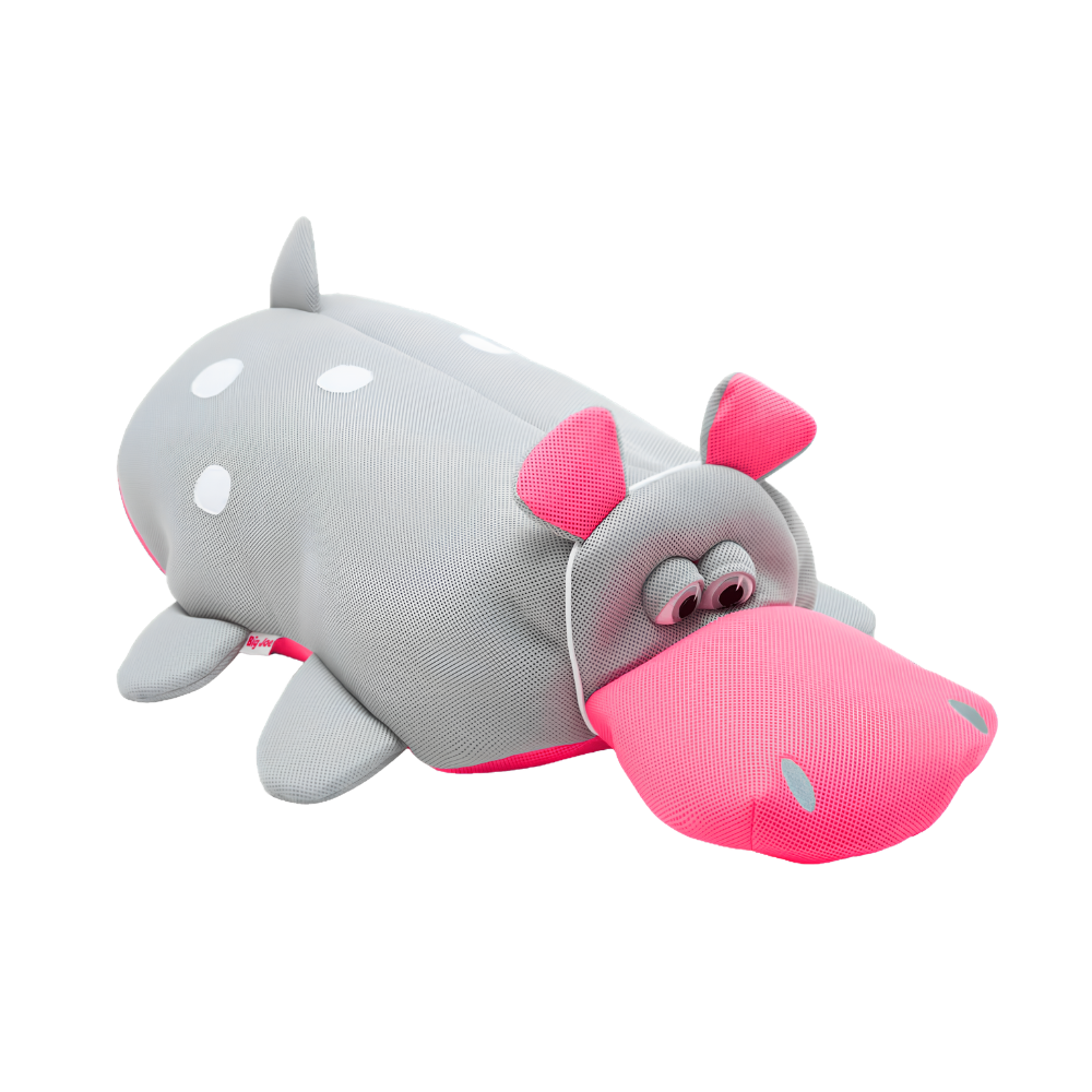 Hippo Large Kids Pool Float Toy – Mesh Water Lounger