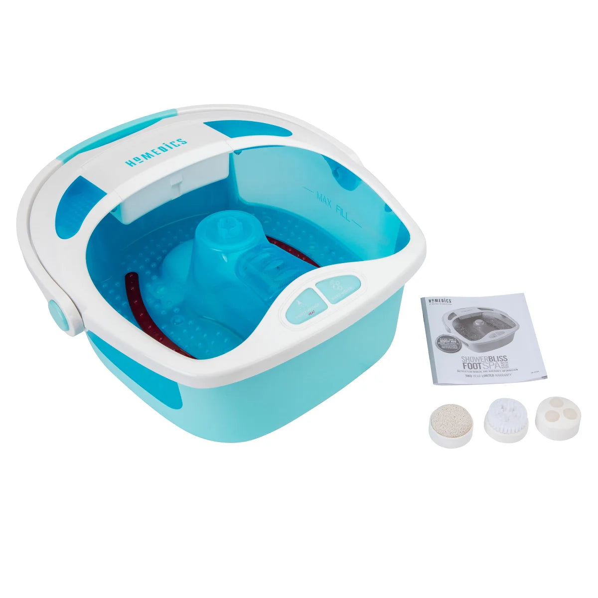 HoMedics Shower Bliss Foot Spa Bundle