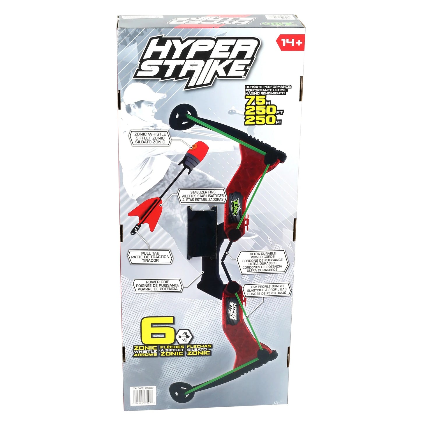 Hyper Strike Bow and Darts Outdoor Battle Set – Long-Range Whistling Arrow Blaster