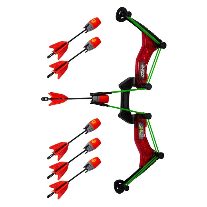 Hyper Strike Bow and Darts Outdoor Battle Set – Long-Range Whistling Arrow Blaster