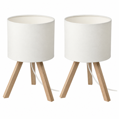 (2 PACK) IKEA STORSEGEL Table lamp, Ash - White