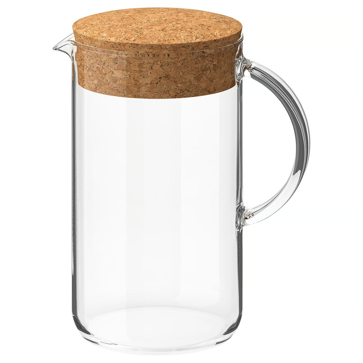 IKEA 365+ Pitcher with lid, clear glass/cork, 1.5 l (51 oz)