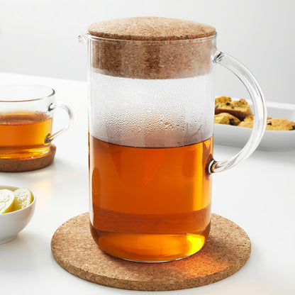 IKEA 365+ Pitcher with lid, clear glass/cork, 1.5 l (51 oz)