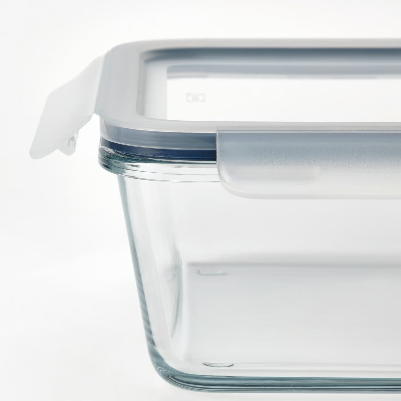 (3 Piece) IKEA 365+ Food container with lid, rectangular/glass, 1.0 l (34 oz)