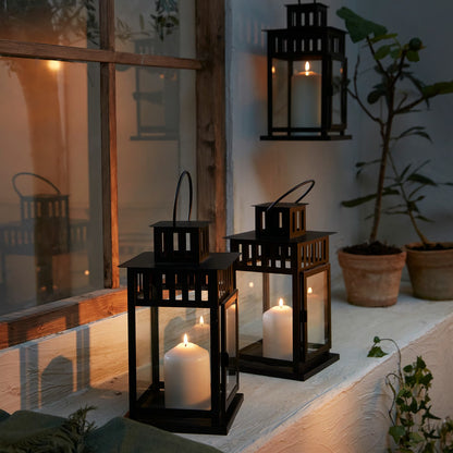 IKEA Unscented Pillar Candles, Decorative Block Candles, Natural, Set of 5
