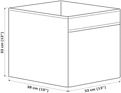 (4 PACK) IKEA DRÖNA Box, black, 33x38x33 cm (13x15x13 ")