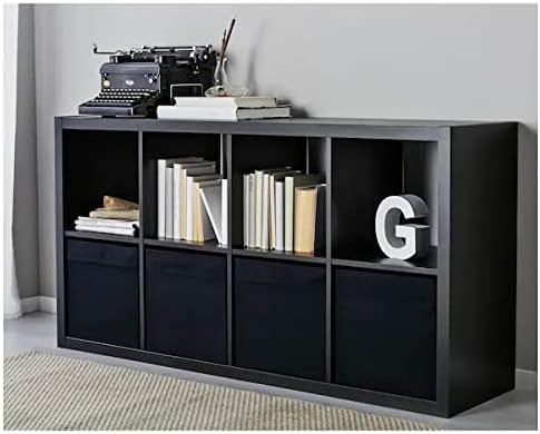 (4 PACK) IKEA DRÖNA Box, black, 33x38x33 cm (13x15x13 ")