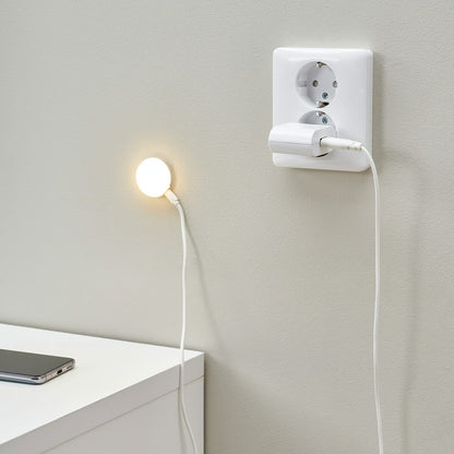 IKEA KAPPLAKE USB-Powered LED Spotlight with Sticky Gel Pad – White