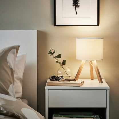 (2 PACK) IKEA STORSEGEL Table lamp, Ash - White