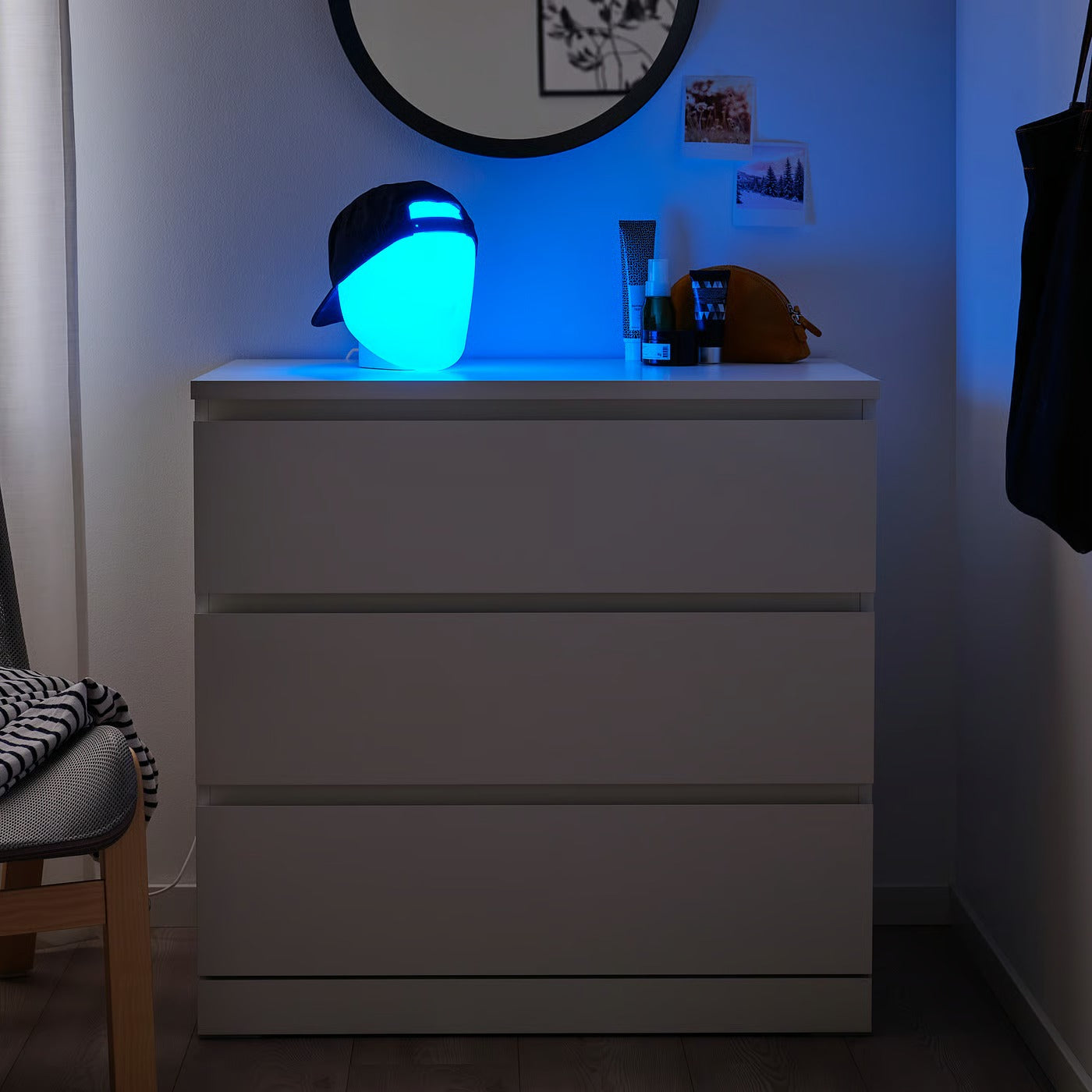 IKEA ISKÄRNA LED table lamp, multicolor
