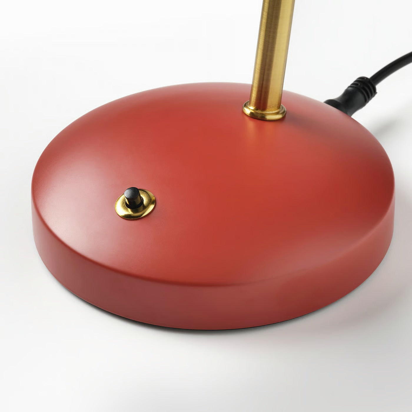 IKEA ISNÅLEN LED work lamp, red/brass color