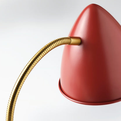IKEA ISNÅLEN LED work lamp, red/brass color
