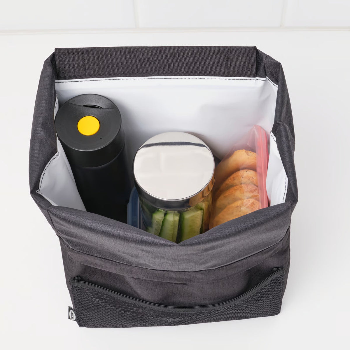 IKEA UNDERSÖKA Insulated steel flask, black, 0.4 l (14 oz)