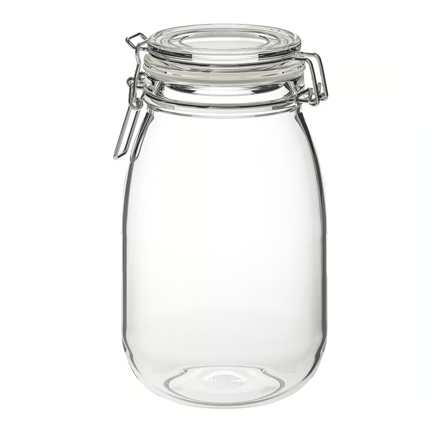 IKEA KORKEN Jar with lid, clear glass, 1.8 l (1.9 qt)
