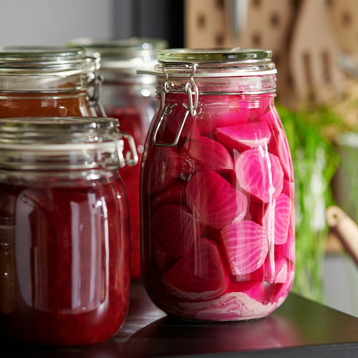 IKEA KORKEN Jar with lid, clear glass, 1.8 l (1.9 qt)