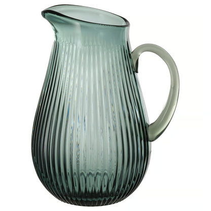 IKEA VARDAGEN Jug, patterned/dark gray-green, 2 l (68 oz)