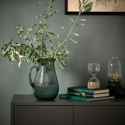 IKEA VARDAGEN Jug, patterned/dark gray-green, 2 l (68 oz)