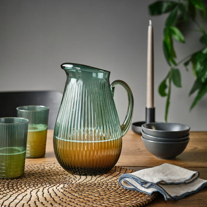 IKEA VARDAGEN Jug, patterned/dark gray-green, 2 l (68 oz)