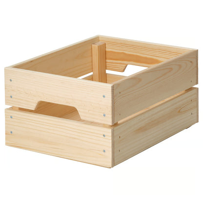 IKEA KNAGGLIG Box, pine, 23x31x15 cm (9x12 ¼x6 ")